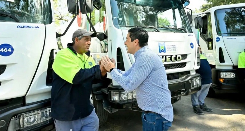 Malvinas Argentinas: Leo Nardini incorporó maquinaria al área de Servicios Públicos y la Planta Hormigonera Municipal
