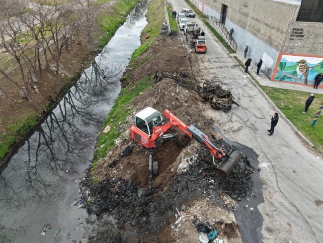 La Provincia finaliz&oacute; el saneamiento del Canal Jos&eacute; Le&oacute;n Suarez en San Mart&iacute;n
