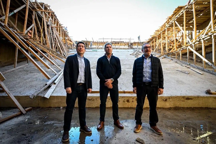 Malvinas Argentinas: Nardini y U&ntilde;ac recorrieron las obras del Teatro Municipal 