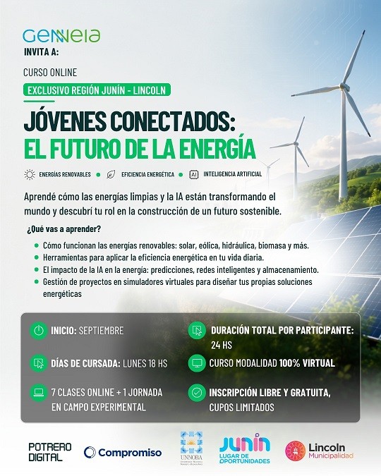 Lincoln: Est&aacute; abierta la inscripci&oacute;n para el curso sobre Inteligencia Artificial aplicada a energ&iacute;as renovables