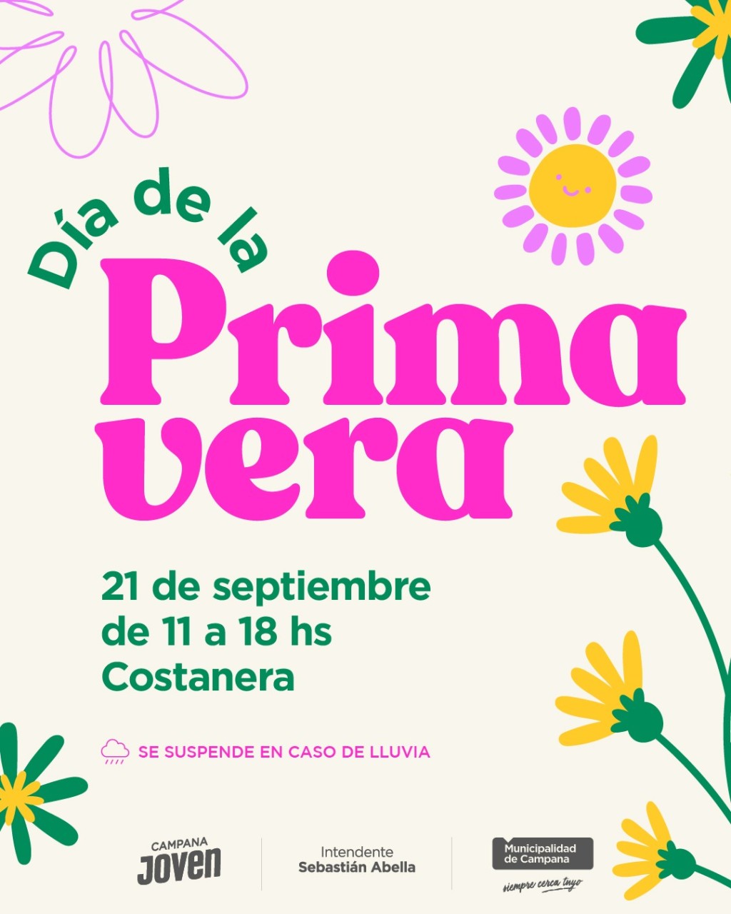 Campana: La ciudad celebrar&aacute; el D&iacute;a de la Primavera con una fiesta en la Costanera
