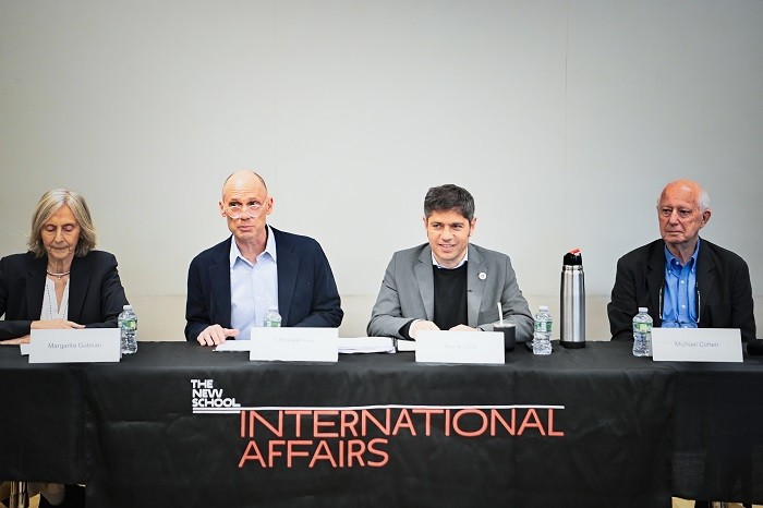 Kicillof particip&oacute; de una charla sobre el futuro de Am&eacute;rica latina en The New School
