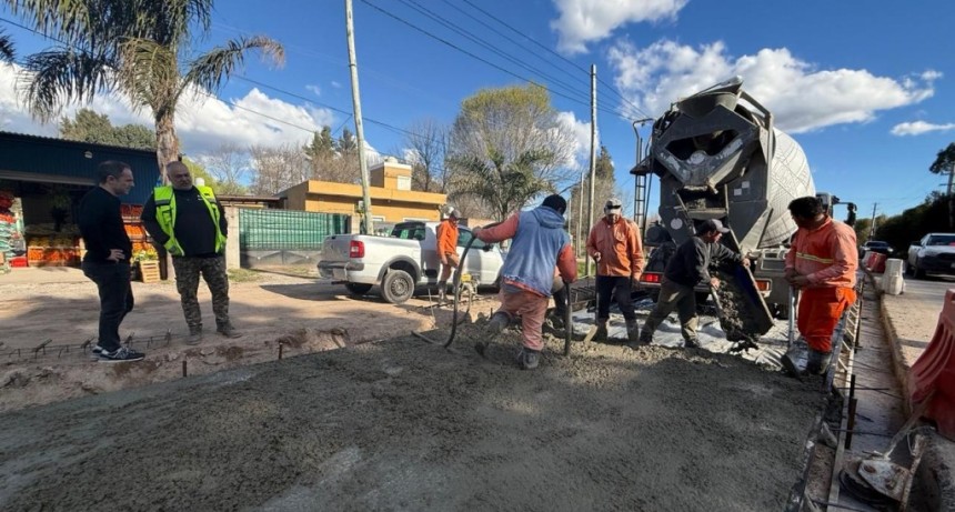Campana: Abella supervis&oacute; los avances de la segunda etapa de la reconstrucci&oacute;n de la Ruta 4