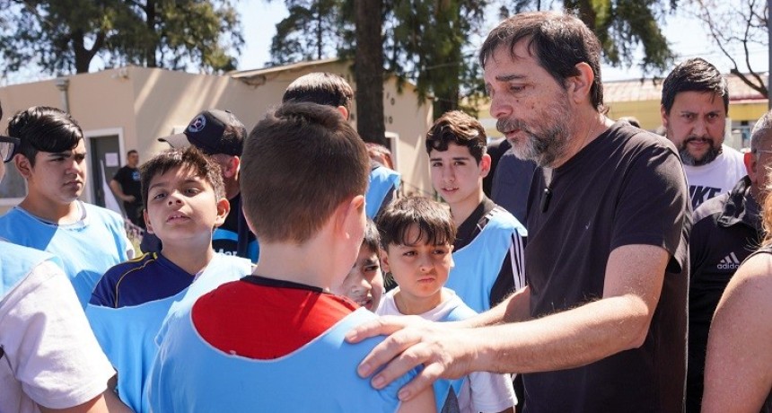 San Mart&iacute;n: Fernando Moreira inaugur&oacute; el nuevo espacio multideportivo del Parque Jos&eacute; Hern&aacute;ndez