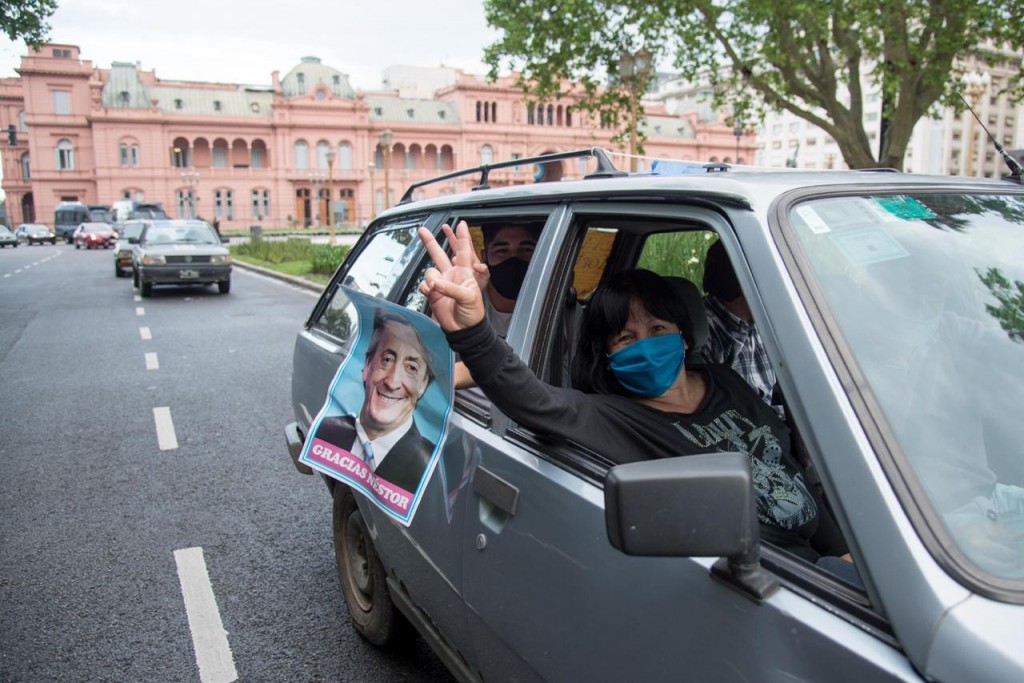 Mayra Mendoza encabez la Caravana de Quilmes a Plaza de Mayo