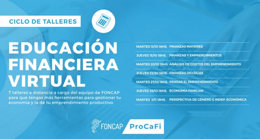 Patagones: Se dictarán capacitaciones virtuales del FONCAP 