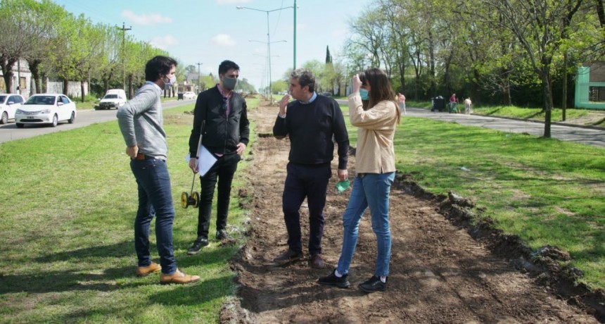 Luján: Comenzaron las obras de puesta en valor de la avenida Julio A. Roca
