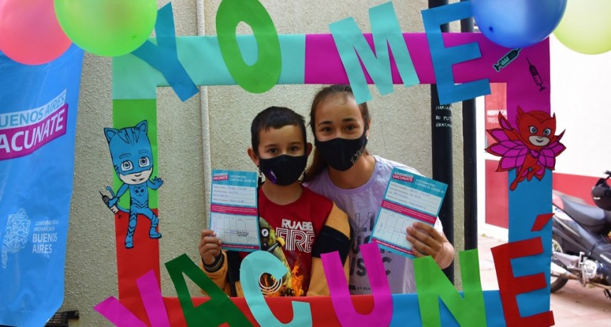 Tres Lomas: Comenzó la vacunación para niños y niñas de 3 a 11 años 