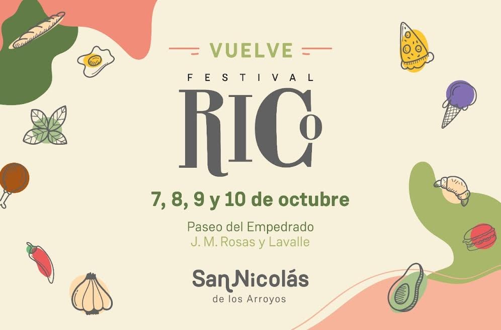 San Nicolás: El viernes comienza la tercera edición del Festival Rico en la Costanera 