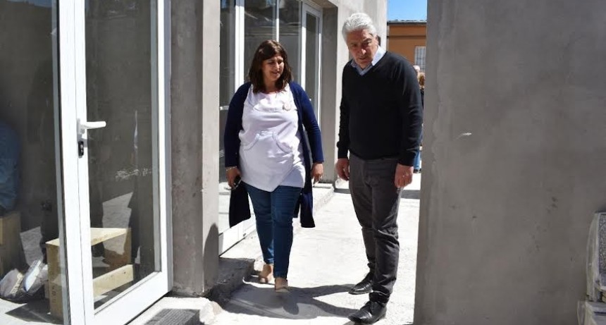Patagones: Zara recorrió la obra del edificio del Centro de Atención Temprano Nº 1