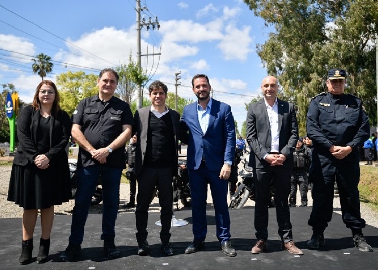 Kicillof inauguró la nueva base del Grupo de Prevención Motorizado en Escobar