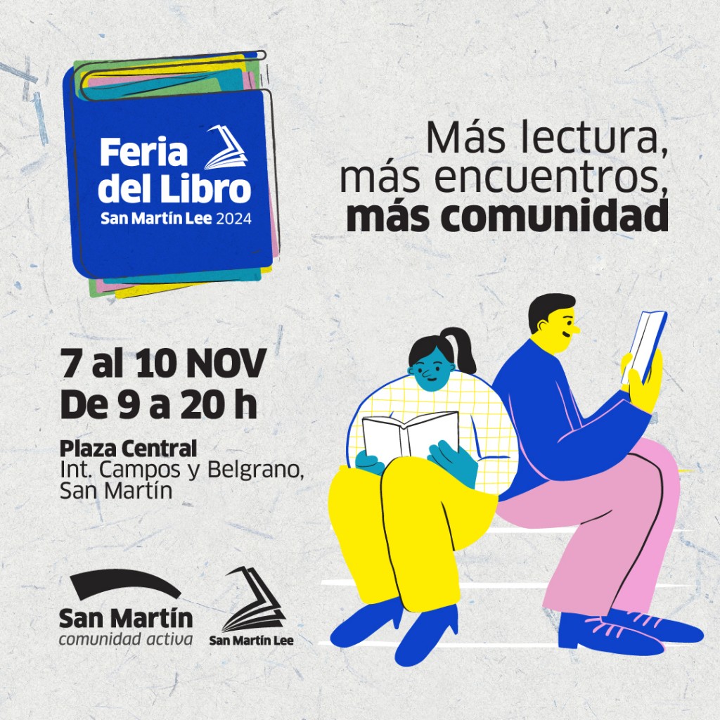 San Martín: La 3° de La Feria del Libro se llevará a cabo en noviembre  