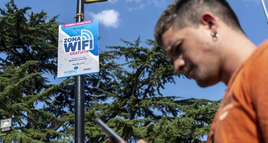 Moreno: La ciudad cuenta con más de 400 puntos gratuitos de WIFI