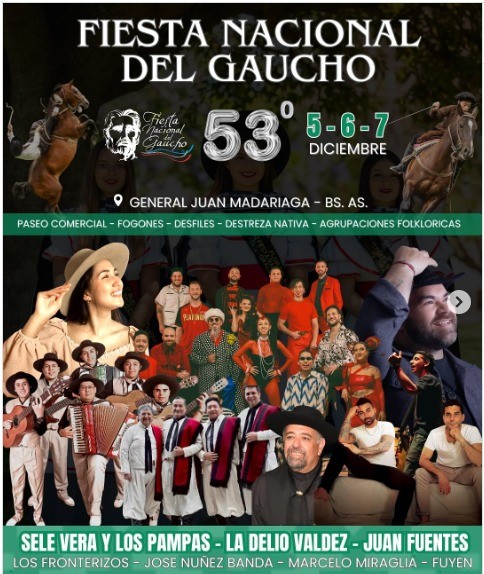 Balcarce: Se realizará el Pre-Festival Folklórico “Buscando Nuevos Valores” rumbo a la 53° Fiesta Nacional del Gaucho 