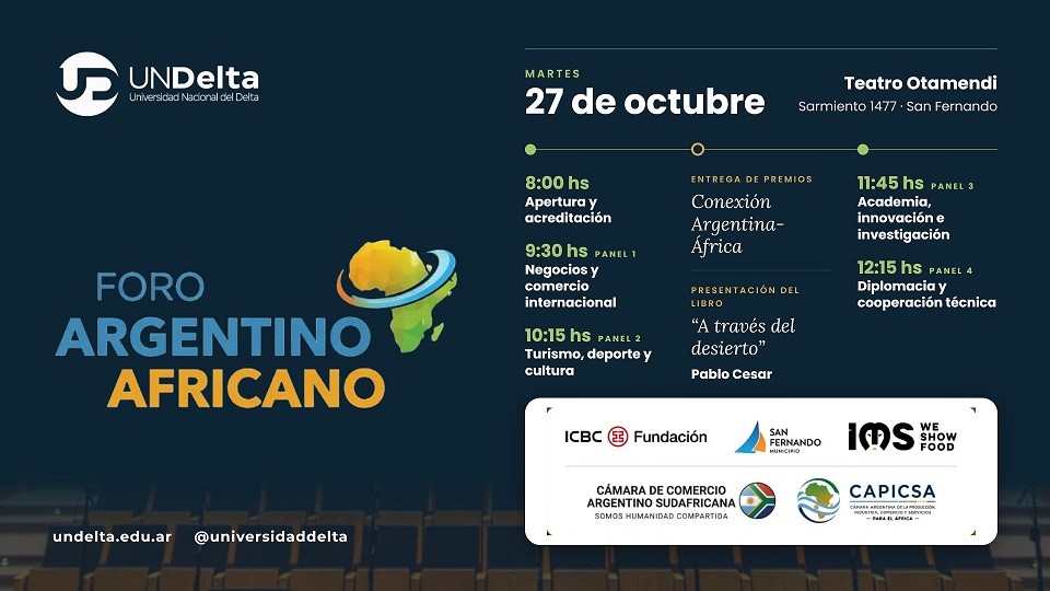 San Fernando: El Municipio ser&aacute; sede del primer &ldquo;Foro Argentino Africano&rdquo;