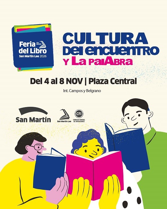 San Mart&iacute;n: Se viene la 5ta. Feria del Libro de la ciudad
