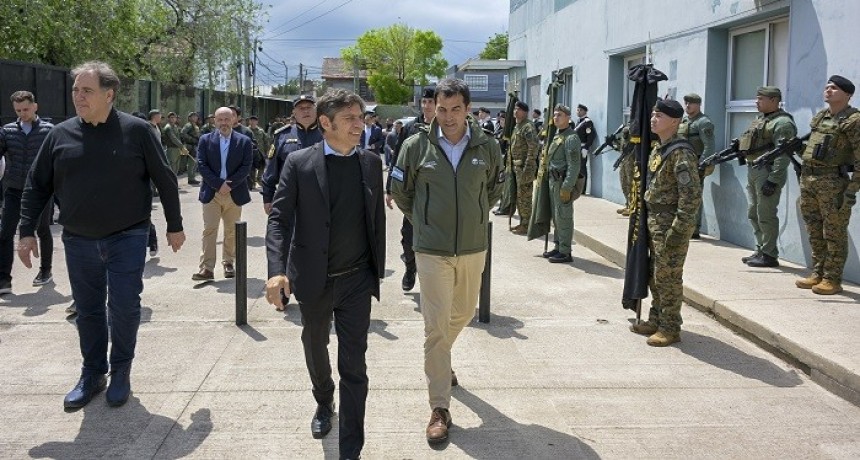 Kicillof recorri&oacute; la nueva base de la UTOI en San Isidro