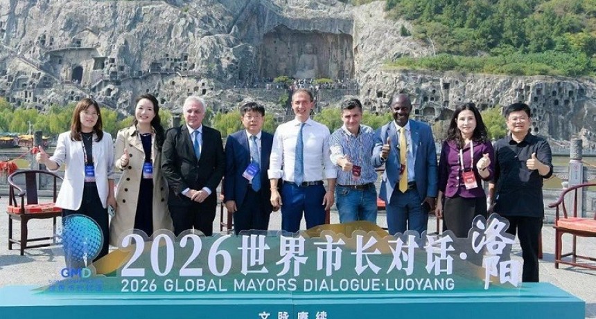 Tigre: Zamora presentó el patrimonio cultural y natural de la ciudad en un encuentro internacional de alcaldes en China