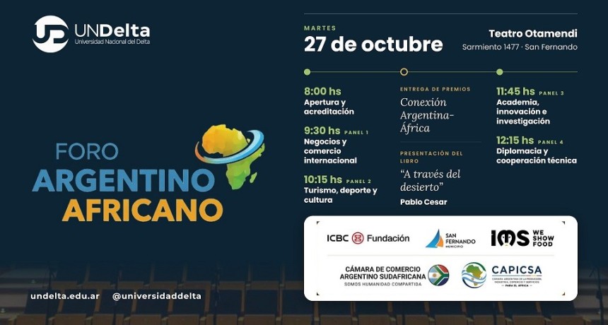 San Fernando: El Municipio ser&aacute; sede del primer &ldquo;Foro Argentino Africano&rdquo;