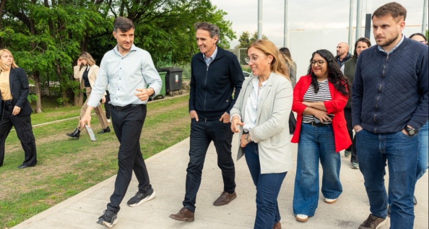 Mor&oacute;n: Ghi y Katopodis recorrieron cuatro obras de infraestructura en el distrito