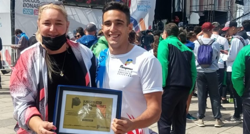 C. de Patagones: Agustín Rodríguez fue reconocido como deportista destacado de la Provincia en la 30a edición de los Juegos Bonaerenses