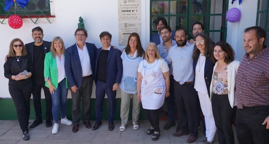 Mercedes: Kicillof y Ustarroz inauguraron el Jardín de Infantes Rural N°7