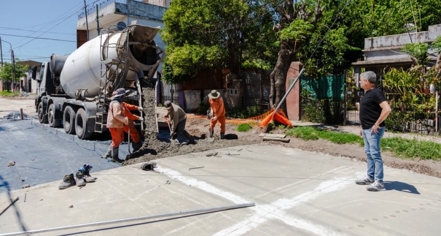 Hurlingham: Zabaleta recorrió diferentes obras que se están realizando en el distrito