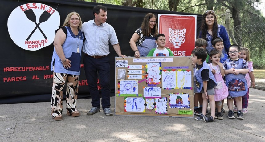 Tigre: El Municipio acompañó la imposición del nombre “Haroldo Conti” a la ES N°31