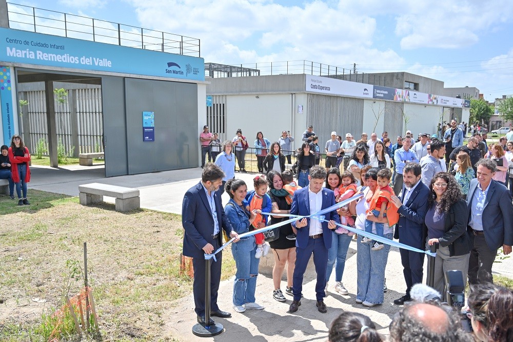 San Martín: Moreira, Kicillof y Katopodis inauguraron el Parque Escuela Costa Esperanza