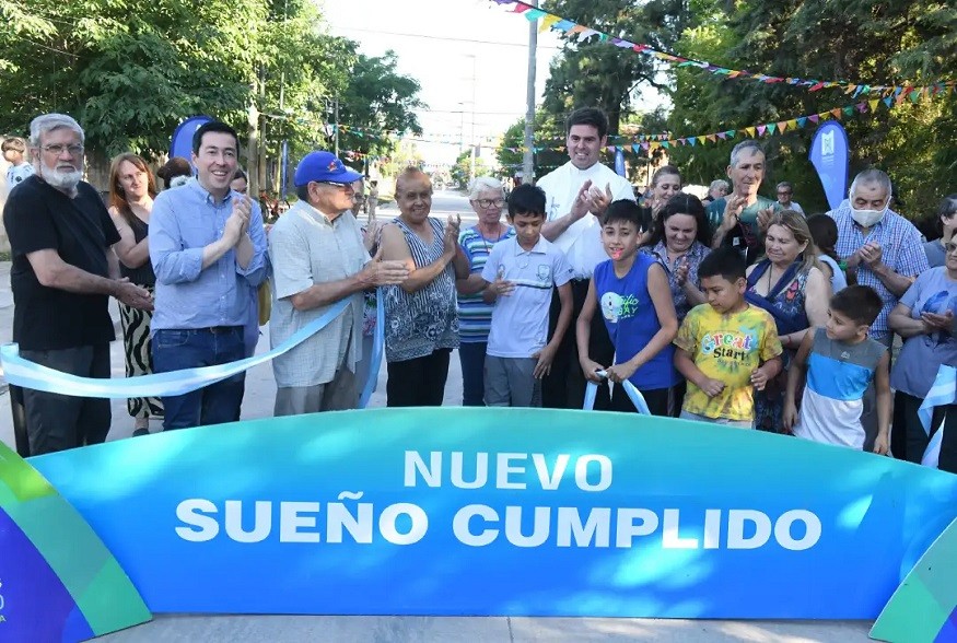 Malvinas Argentinas: Nardini inauguró el primer tramo de la calle Alfredo Palacios