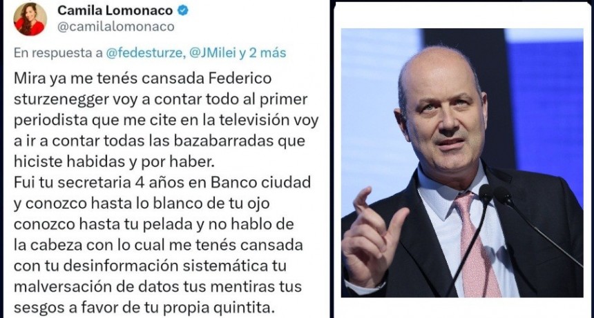 La exsecretaría personal de Federico Sturzenegger acusó al ministro de “haberla mandado a violar por tres personas”