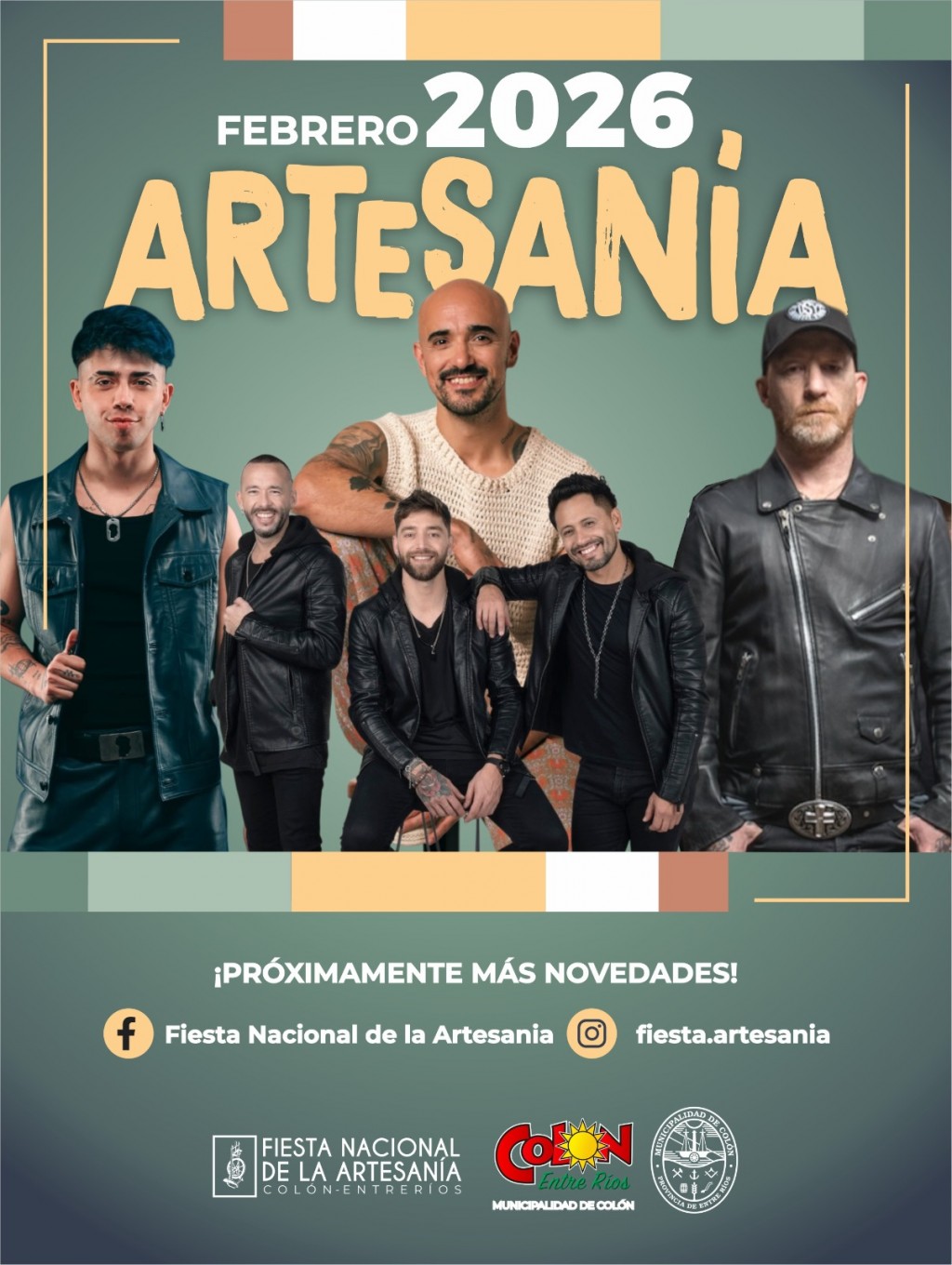 Colón (ER): Se revelaron los cuatro artistas principales de la Fiesta Nacional de la Artesanía