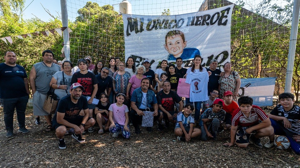 Moreno: Fernández inauguró la Plaza Santi en Paso del Rey