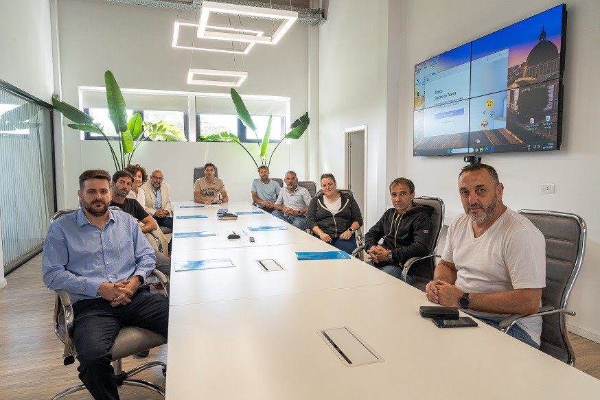 San Nicolás: Passaglia se reunió con presidentes de clubes de la ciudad