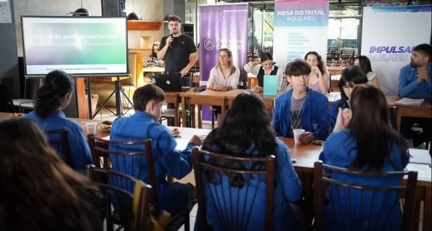 Quilmes: Se realizó un encuentro de estudiantes de escuelas técnicas del distrito 