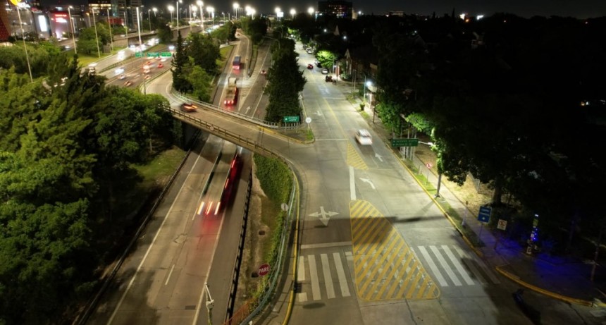 Vicente López: El Municipio instala más de 450 nuevas luminarias LED en los accesos y colectoras de Panamericana y General Paz