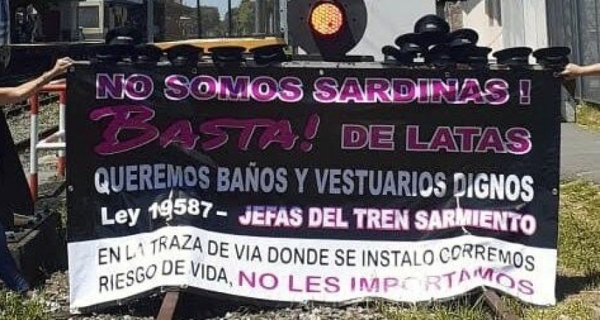 Paro en el tren Sarmiento: no funcionará este martes por un reclamo de las mujeres