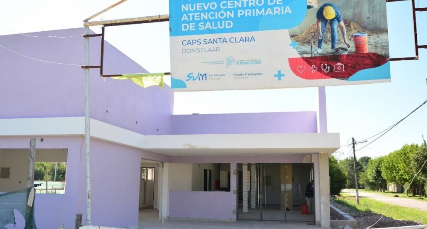 San Vicente: Avanza la construcción del nuevo CAPS de Domselaar 