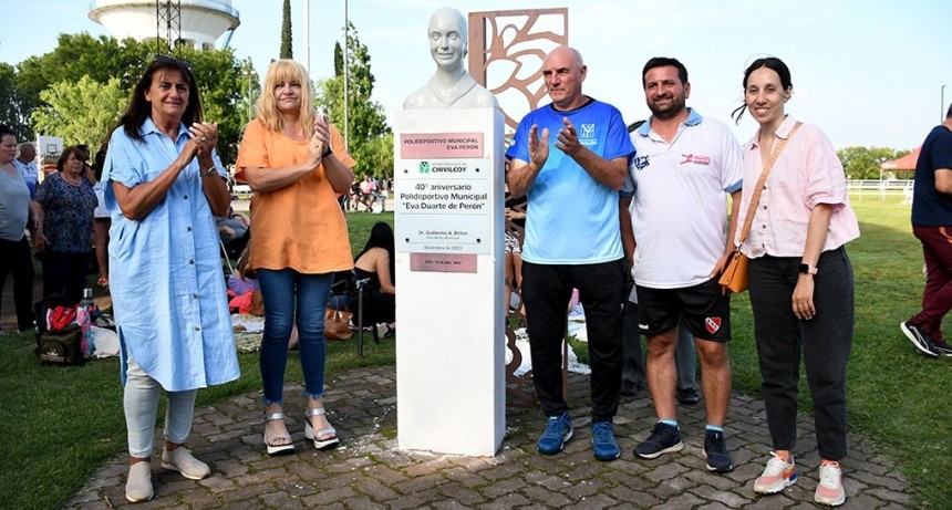 Chivilcoy: Se celebró el 40° aniversario del Polideportivo Municipal “Eva Perón”