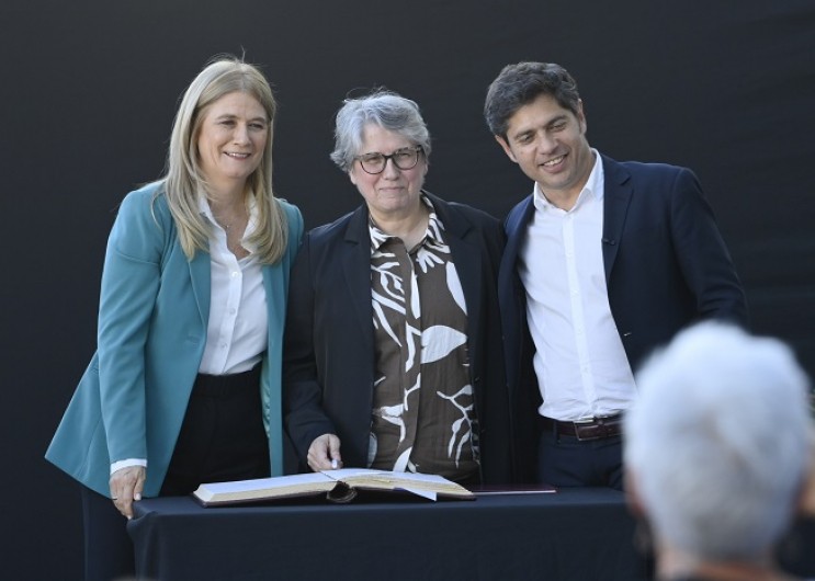 Kicillof le tomó juramento a Flavia Terigi, nueva directora general de Cultura y Educación en San Vicente 