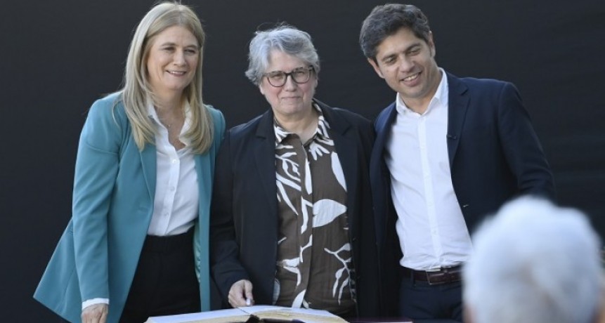 Kicillof le tomó juramento a Flavia Terigi, nueva directora general de Cultura y Educación en San Vicente 