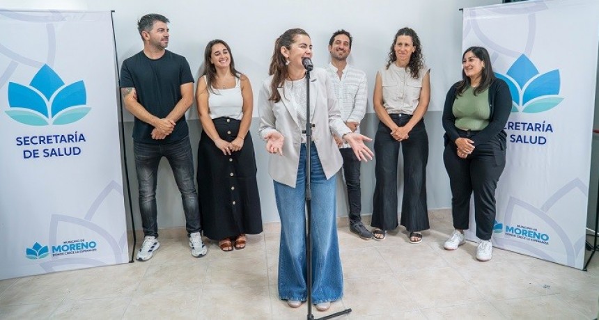Moreno: Mariel Fernández inauguró el Centro Odontológico en el CIC La Bibiana